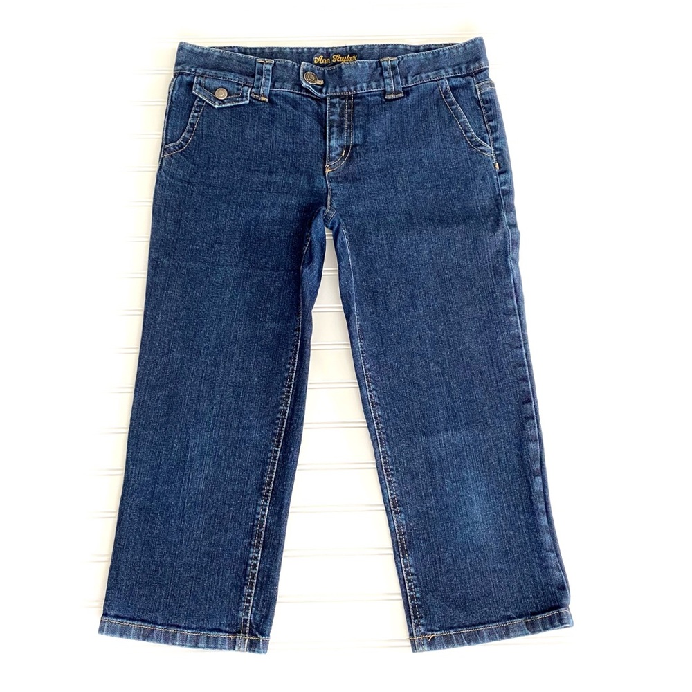 Ann Taylor Modern Fit Lindsay Waist Denim Capri Jeans Women’s Size 10 - Picture 12 of 12
